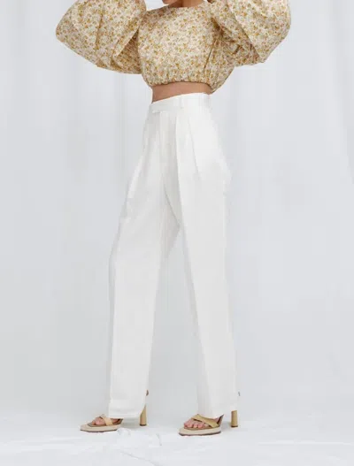 Significant Other Asta Balloon Sleeves Shirt In Rosalie In Multi