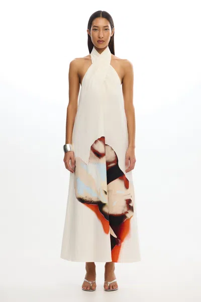 Significant Other Astryd Maxi Dress Cinnamon Fleur In White