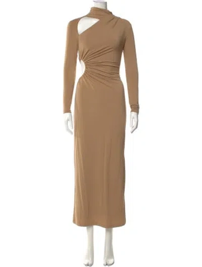 Pre-owned Significant Other Asymmetrical Long Dress In Neutrals