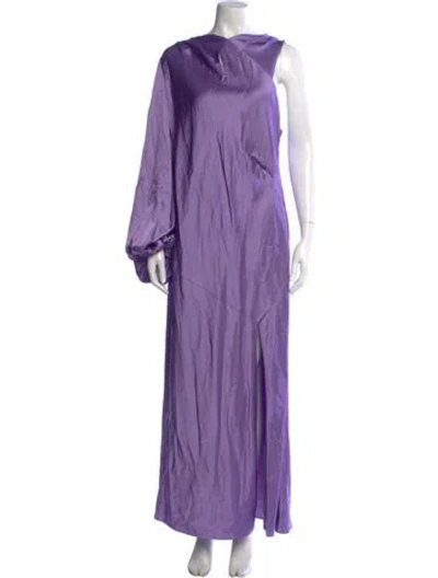 Pre-owned Significant Other Asymmetrical Long Dress In Purple
