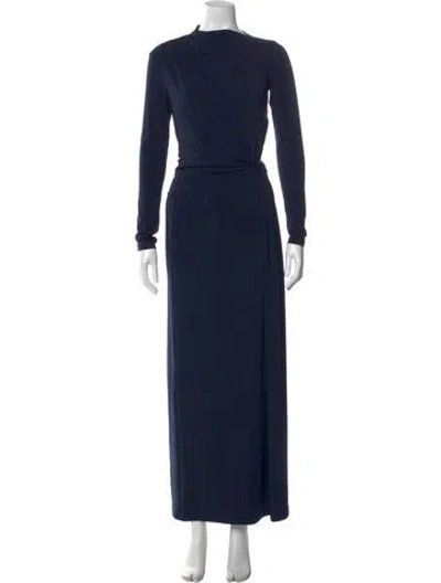 Pre-owned Significant Other Asymmetrical Long Dress W/ Tags In Blue