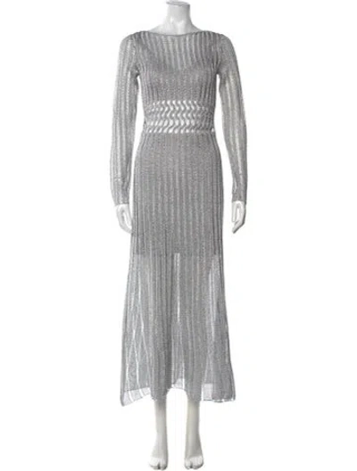 Pre-owned Significant Other Bateau Neckline Long Dress W/ Tags In Multi