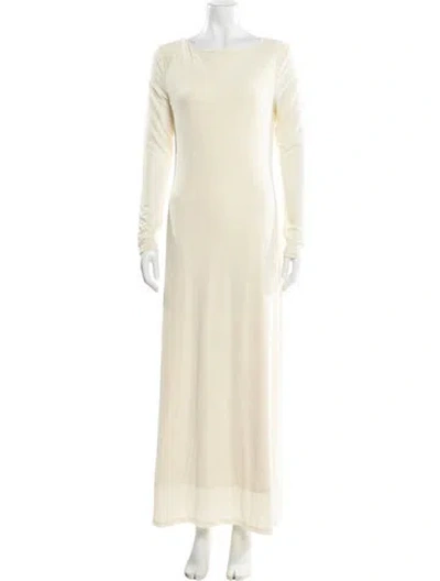 Pre-owned Significant Other Bateau Neckline Long Dress W/ Tags In Yellow