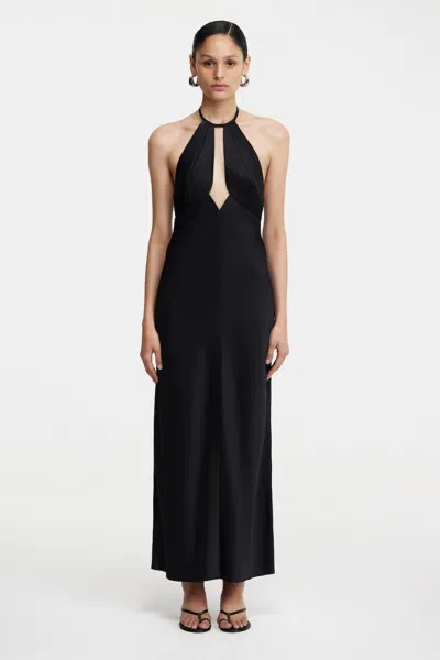 Significant Other Becca Halter Dress In Black