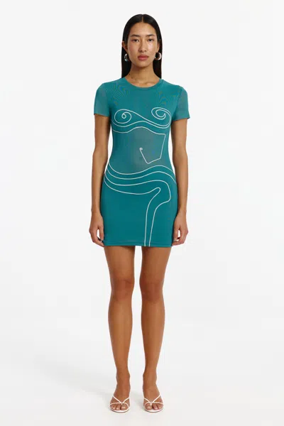 Significant Other Bexley Mini Dress In Blue