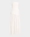 Significant Other Blyth Strapless Drop-waist Maxi Dress In White