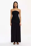 Significant Other Blyth Strapless Maxi Dress In Black