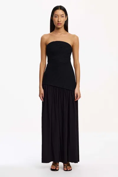Significant Other Blyth Strapless Maxi Dress In Black