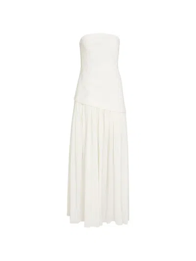 Significant Other Blyth Strapless Drop-waist Maxi Dress In White