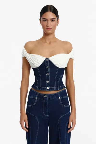 Significant Other Bodicia Top In Blue