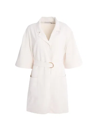 Significant Other Bowie Belted Collared Mini Dress In Neutral