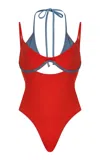 Significant Other Caris Layered Cutout One-piece Swimsuit