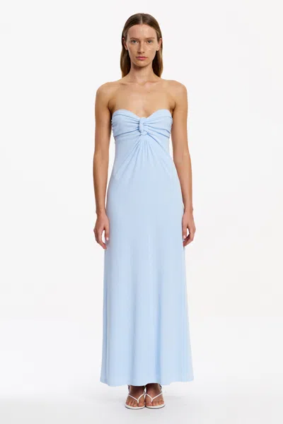 Significant Other Carrey Strapless Maxi Dress In Blue