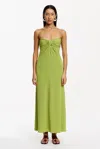 Significant Other Carrey Strapless Maxi Dress In Green