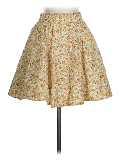 Pre-owned Significant Other Casual Skirt In Yellow