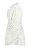 Significant Other Celeste Linen-blend Mini Dress In Green