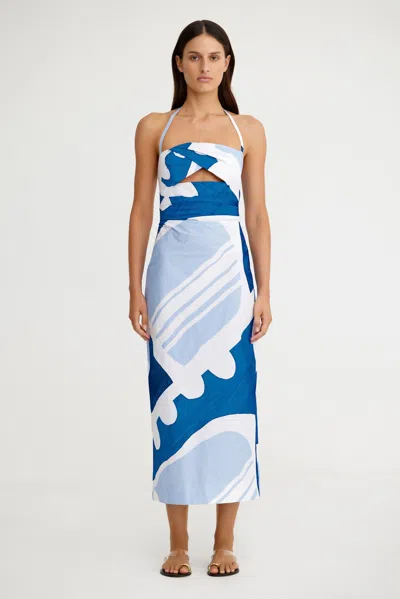 Significant Other Claire Midi Dress In Blue