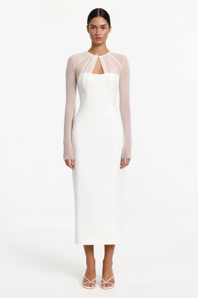 Significant Other Clementine Long Sleeve Dress In White