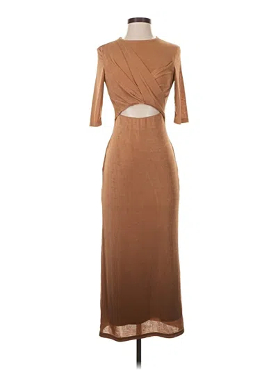 Pre-owned Significant Other Cocktail Dress In Brown