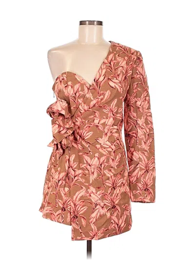 Pre-owned Significant Other Cocktail Dress In Brown