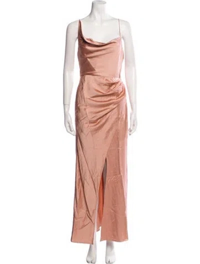 Pre-owned Significant Other Cowl Neck Long Dress W/ Tags In Pink