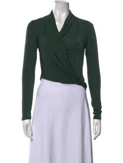 Pre-owned Significant Other Cowl Neck Long Sleeve Top W/ Tags In Green