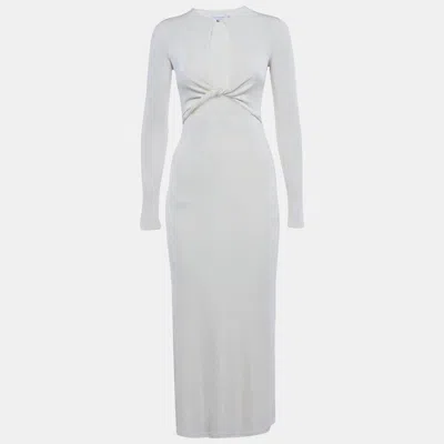 Significant Other Cream Knit Cut Out Monza Maxi Dress In White
