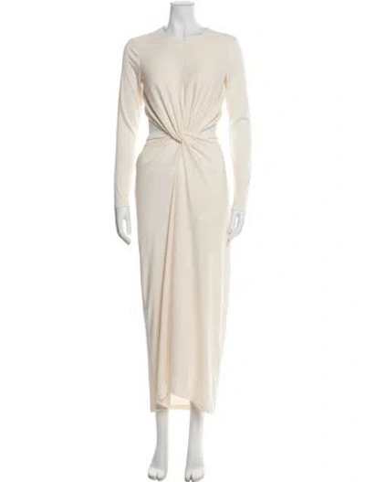 Pre-owned Significant Other Crew Neck Long Dress W/ Tags In Neutral