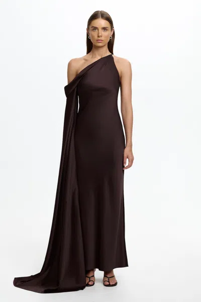 Significant Other Daira Long Sleeve Dress In Brown