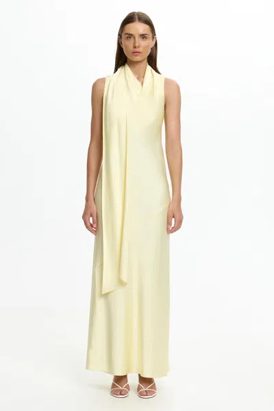 Significant Other Daira Maxi Scarf Dress In Yellow