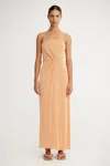 Significant Other Dakota Strapless Dress In Gold