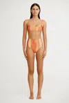 Significant Other Dana Shaped Bandeau In Orange
