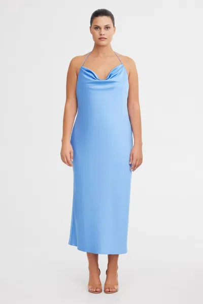 Significant Other Danika Cowl Dress In Blue