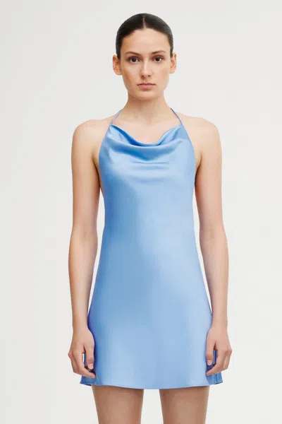 Significant Other Danika Halter Dress In Blue