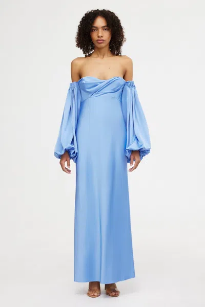 Significant Other Danika Off Shoulder Dress In Blue