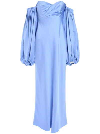Significant Other Danika Off-shoulder Dress In Blue