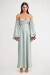 Significant Other Danika Off Shoulder Dress In Gray
