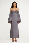 Significant Other Danika Off Shoulder Dress In Gray