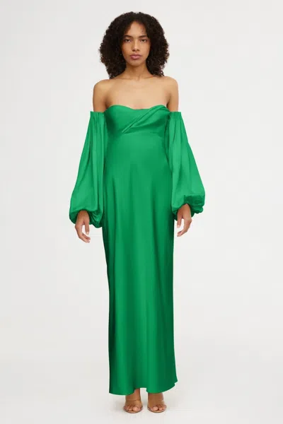 Significant Other Danika Off Shoulder Dress In Green