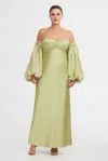 Significant Other Danika Off Shoulder Dress In Green