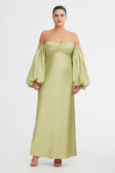 Significant Other Danika Off Shoulder Dress In Green