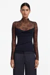 Significant Other Delphi Long Sleeve Top In Black