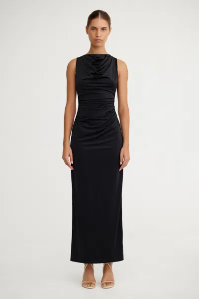 Significant Other Delphine Midi Dress In Black