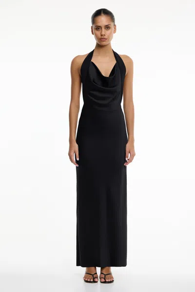 Significant Other Devlyn Halter Maxi Dress In Black