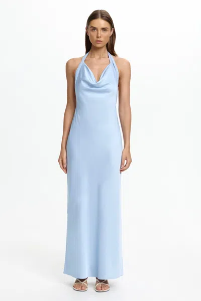 Significant Other Devlyn Halter Maxi Dress In Blue