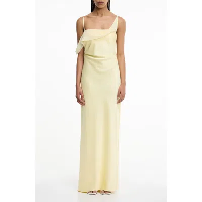 Significant Other Devlyn Satin & Chiffon Gown In Brown