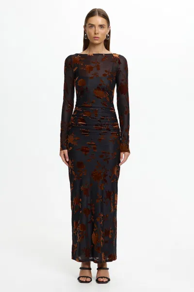 Significant Other Edina Long Sleeve Dress In Black