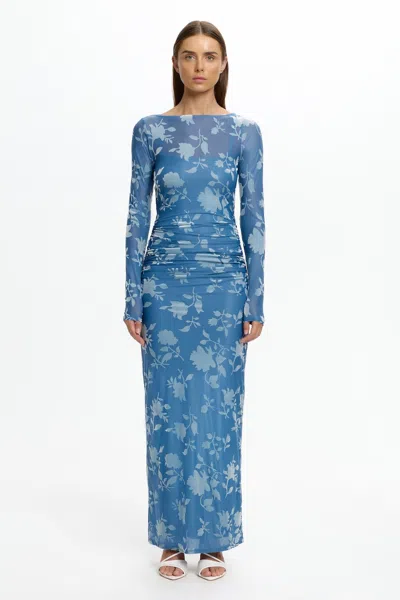 Significant Other Edina Long Sleeve Dress In Blue