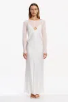 Significant Other Eevie Long Sleeve Maxi Dress In White