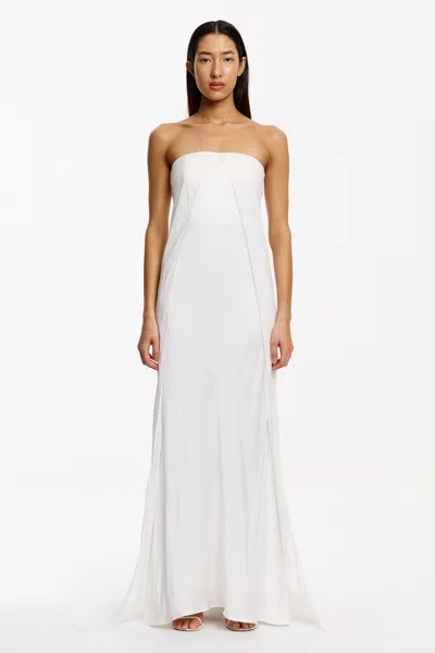 Significant Other Eevie Strapless Gown In White